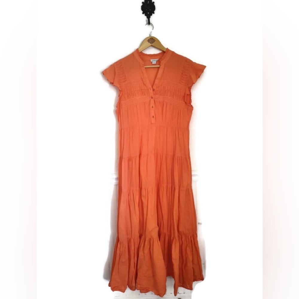 Sundance Orange Tiered Maxi Dress